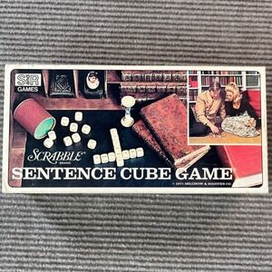 Vintage 1971 Scrabble Sentence Cube Game Selchow & Righter No 96 COMPLETE
